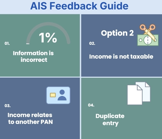 AIS Feedback Guide for Incorrect AIS Entries for Indian Tax Filing